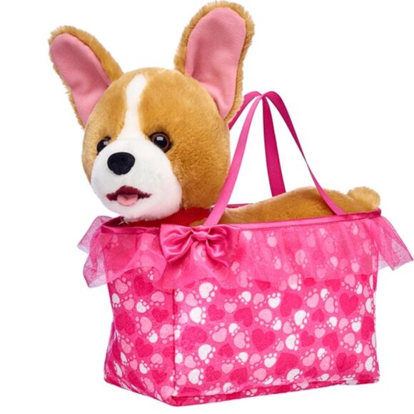 Build A Bear Bag Tote Purse Pet Carrier Promise Pets Pink Paws Velour Sa… - Picture 4 of 15